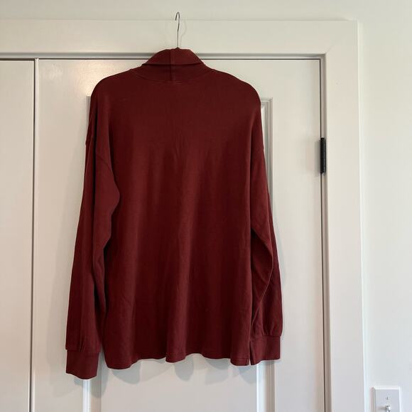Vintage Men's Columbia Turtleneck Longsleeve Dark Red Size Large - Picture 6 of 9
